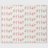 Ballet Dancers Ballerina Patterned Cadeaupapier (Vlak)