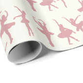 Ballet Dancers Ballerina Patterned Cadeaupapier (Rol Hoek)