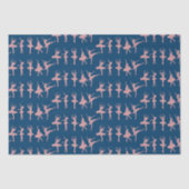 Ballet Dancers Ballerina Patterned Tissuepapier (Voorkant)
