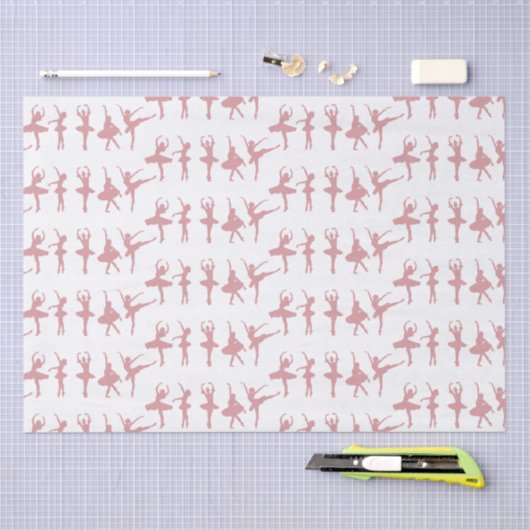 Ballet Dancers Ballerina Patterned Tissuepapier (Craft)