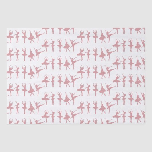 Ballet Dancers Ballerina Patterned Tissuepapier (Voorkant)