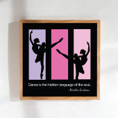 Ballet Dancers citeren hedendaags Poster