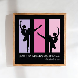 Ballet Dancers citeren hedendaags Poster