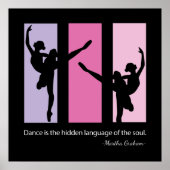 Ballet Dancers citeren hedendaags Poster (Voorkant)