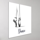 Ballet Dancer's Graceful Legs en Pointe - aangepas Folie Afdrukken (Laagn)