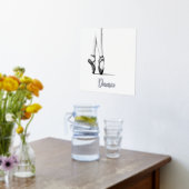 Ballet Dancer's Graceful Legs en Pointe - aangepas Folie Afdrukken (Laag (Keuken))