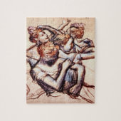 Ballet Dancers in Half Figure by Edgar Degas Legpuzzel (Verticaal)
