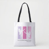 Ballet Dancers Martha Graham Quote Canvas tas (Voorkant)