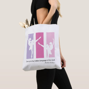 Ballet Dancers Martha Graham Quote Canvas tas