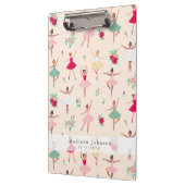 Ballet Dancers Pattern Cute Ballerina Teacher Klembord (Links)