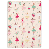 Ballet Dancers Pattern Cute Ballerina Teacher Klembord (Achterkant)