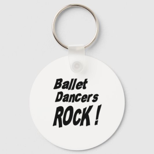 Ballet Dancers Rock! Button Sleutelhanger (Voorkant)