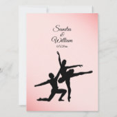 Ballet Dancers Weddenschap Kaart (Achterkant)