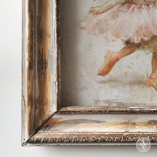 Ballet Dancing Duck Whimsical Nursery Ballerina Poster
