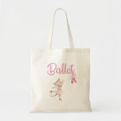 Ballet Dancing Kitten Tote Bag (Voorkant)