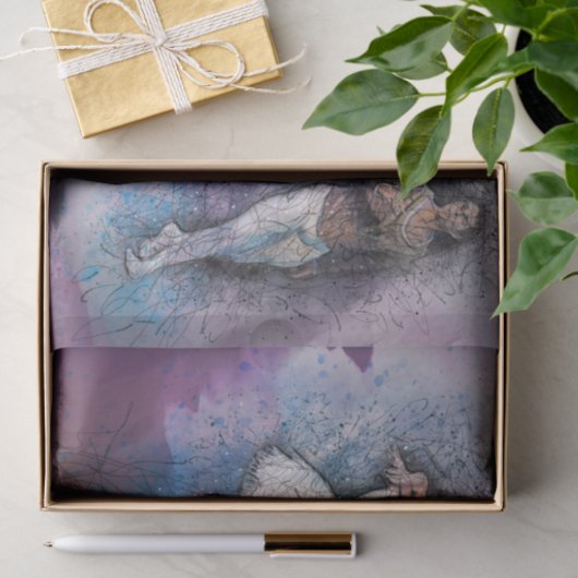 Ballet Dans 22-decoupage van kunstwerk Tissuepapier (Geschenk)