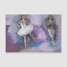 Ballet Dans 22-decoupage van kunstwerk Tissuepapier