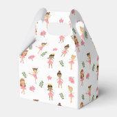 Ballet Dans & Draai Roze Ballerina Verjaardag Bedankdoosjes (Achterkant)