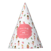 Ballet Dans & Draai Roze Ballerina Verjaardag Feesthoedjes (Voorkant)