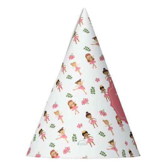 Ballet Dans & Draai Roze Ballerina Verjaardag Feesthoedjes (Links)