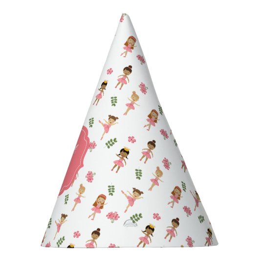 Ballet Dans & Draai Roze Ballerina Verjaardag Feesthoedjes (Rechts)