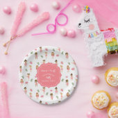 Ballet Dans & Draai Roze Ballerina Verjaardag Papieren Bordje (Feest)