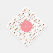 Ballet Dans & Draai Roze Ballerina Verjaardag Servet (Hoek)