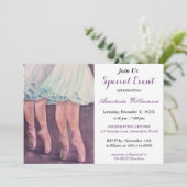 BALLET DANS FEEST EVENT UITNODIGEN KAART (Staand voorkant)