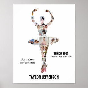 Ballet Dans Foto Collage Aangepaste Ballerina Poster