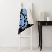 Ballet dansdeken met ballerina's & blauw hart. sherpa deken (In situ)