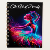 Ballet dansen artistieke esthetische neon kleur vr planner (Voorkant)