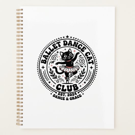 Ballet Dansen Kat Hondenliefhebber Shirt Kunst - B Planner (Voorkant)