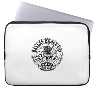 Ballet Dansen Kat Huisdier Liefhebber Shirt Kunst Laptop Sleeve