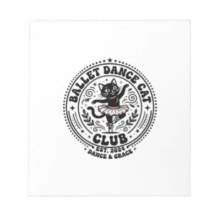 Ballet Dansen Kat Huisdier Liefhebber Shirt Kunst Notitieblok