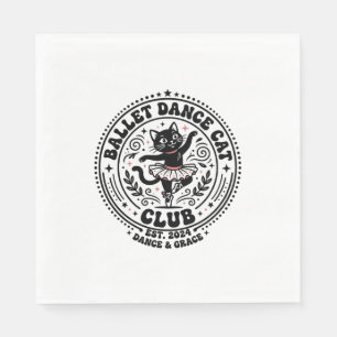 Ballet Dansen Kat Huisdier Liefhebber Shirt Kunst Servet