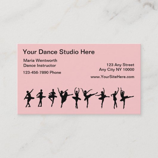 Ballet Dansen Visitekaartjes (Voorkant)