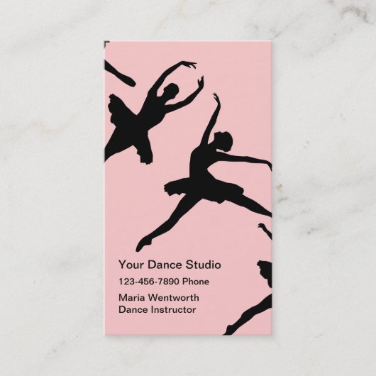Ballet Dansen Visitekaartjes (Voorkant)