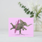 Ballet Dansend Elephant Briefkaart (Staand voorkant)
