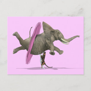 Ballet Dansend Elephant Briefkaart