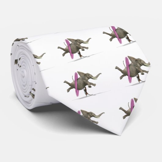 Ballet Dansend Elephant Stropdas (Opgerold)