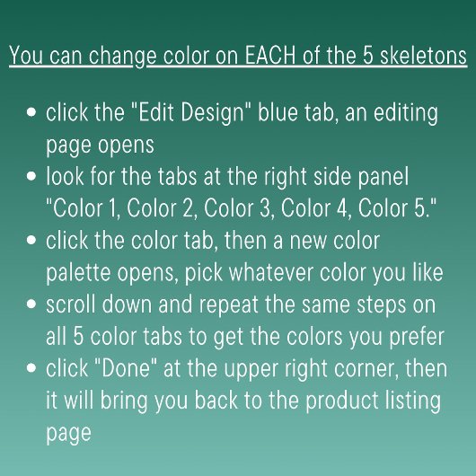 Ballet Dansend skelet T-shirt