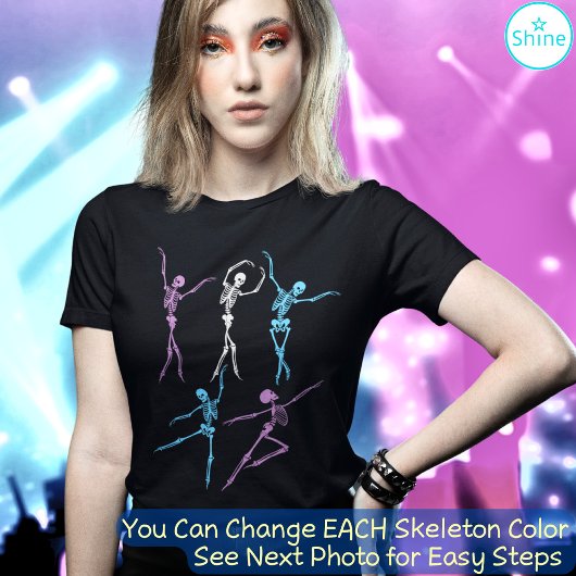 Ballet Dansend skelet T-shirt