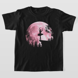 Ballet Dansende Roze Vollemaan Ballerina Vrouwen M T-shirt