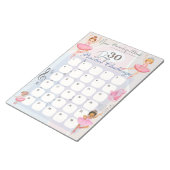 Ballet danser 30-daagse praktijk uitdaging notitieblok (Schuin)