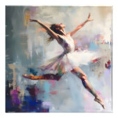 Ballet danser Abstracte kunst Foto Afdruk (Voorkant)