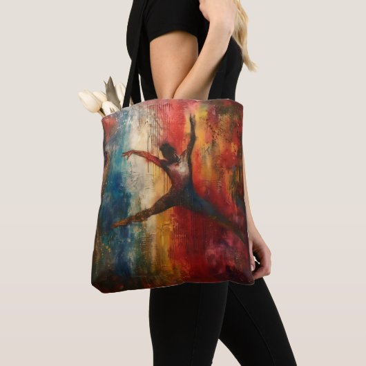 Ballet danser Abstracte kunst Tote Bag (Dichtbij)