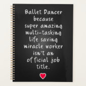 Ballet danser geschenken planner (Voorkant)