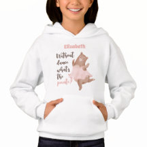 Ballet danser hoodie met Schattigee en grappige sl