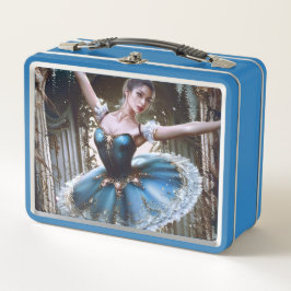 Ballet danser in een blauwe Tutu