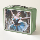 Ballet danser in een blauwe Tutu (Achterkant)